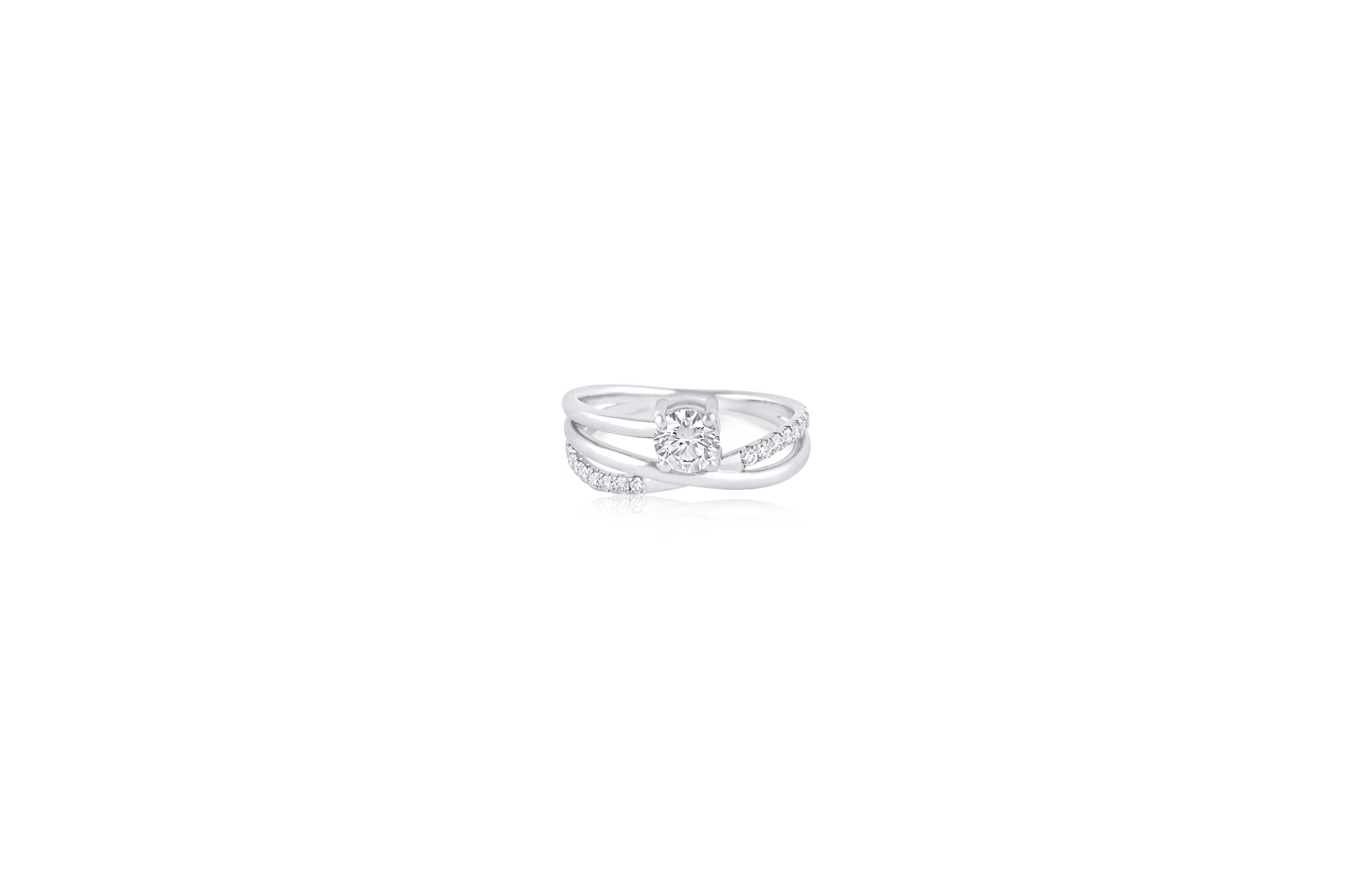 The Entwined Solitaire Ring